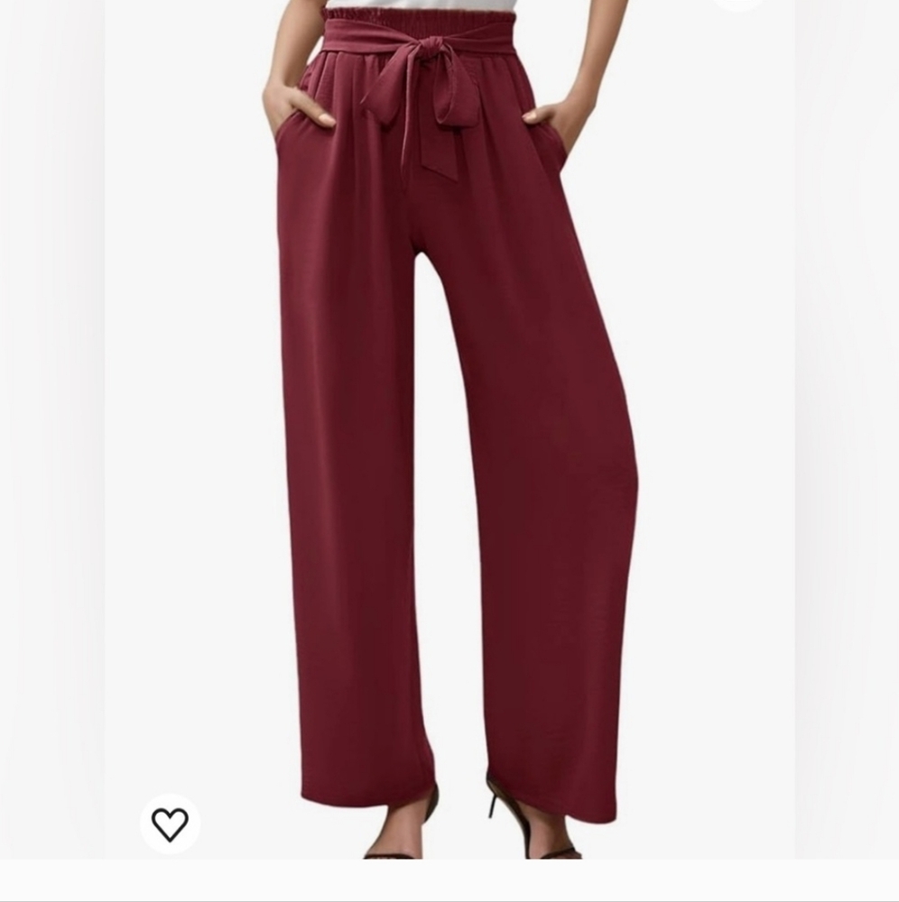 VIOLETS & ROSES MAUVE WIDE LEG CAREER PANT PINK - 10